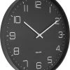 Karlsson Wandklok Lofty - Metaal Mat Zwart - Ø40cm -Karlsson 1002x1200