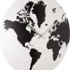 Karlsson Wall Clock World Map Metal White -Karlsson 1005x1200 2