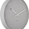 Karlsson Wandklok Mr. Grey Nummers - Warmgrijs Behuizing - Ø37,5cm -Karlsson 1010x1200