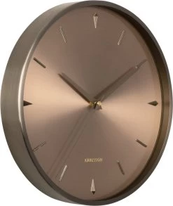 Karlsson Wall Clock Jewel Brushed Gun Metal