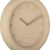 Karlsson Wandklok Petra - Polyresin - Zandbruin - Ø30cm -Karlsson 1011x1200