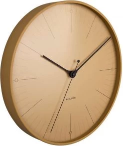 Karlsson Wandklok Index - Metaal Mosterdgeel- Ø40cm -Karlsson 1013x1200 1