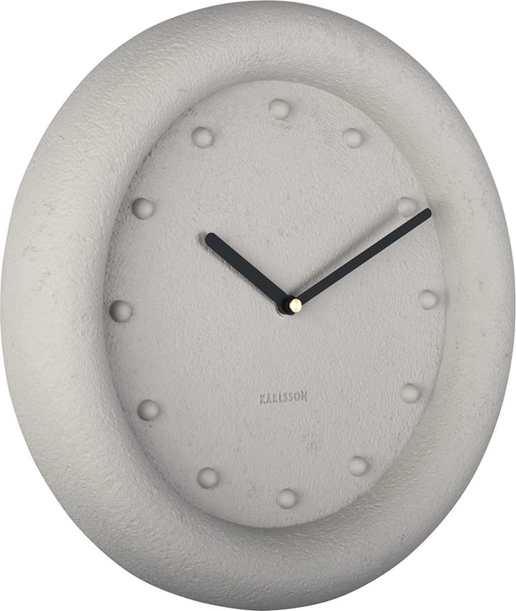 Karlsson Wandklok Petra - Polyresin - Warm Grijs - Ø30cm 3 Karlsson Wandklok Petra - Polyresin - Warm Grijs - Ø30cm