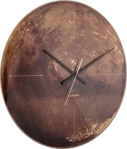 Karlsson Wandklo Mars - Koper - Spiegelglas - Silent Movement -Karlsson 1018x1200 1