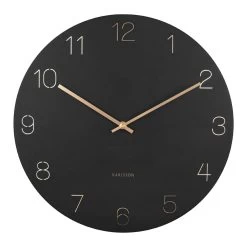 Karlsson Wandklok Charm - Zwart