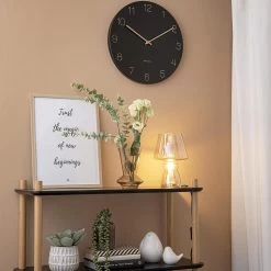 Karlsson Wandklok Charm - Zwart 11 Karlsson Wandklok Charm - Zwart -Karlsson 10278740