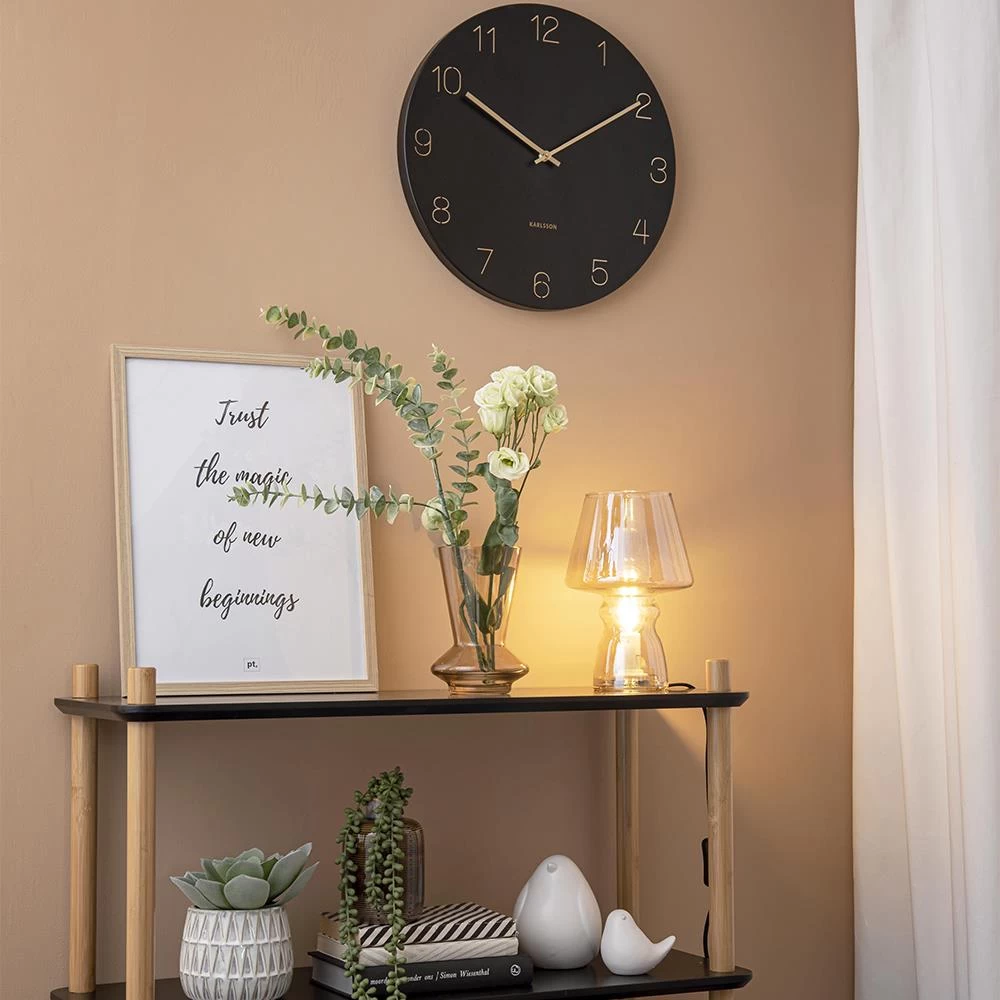 Karlsson Wandklok Charm - Zwart 7 Karlsson Wandklok Charm - Zwart - Afbeelding 5