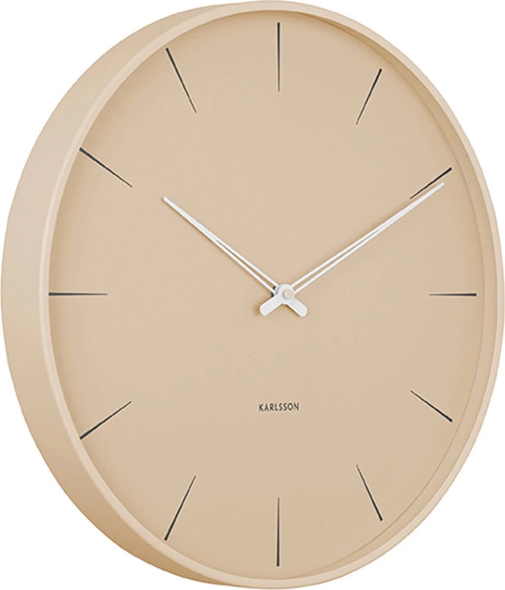 Karlsson Wandklok Lure - Zandbruin - Ø40cm 8 Karlsson Wandklok Lure - Zandbruin - Ø40cm - Afbeelding 6