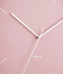 Karlsson Wandklok Numbers & Lines - IJzer Mat Roze - Ø40cm -Karlsson 1030x1200 5