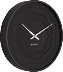 Karlsson Wandklok Layered Origami - Zwart - Ø30cm 12 Karlsson Wandklok Layered Origami - Zwart - Ø30cm -Karlsson 1036x1200