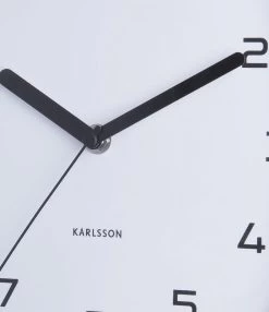 Karlsson Wandklok Doubler - Rubberized Wit - 29x24,5x9,5cm -Karlsson 1038x1200 14