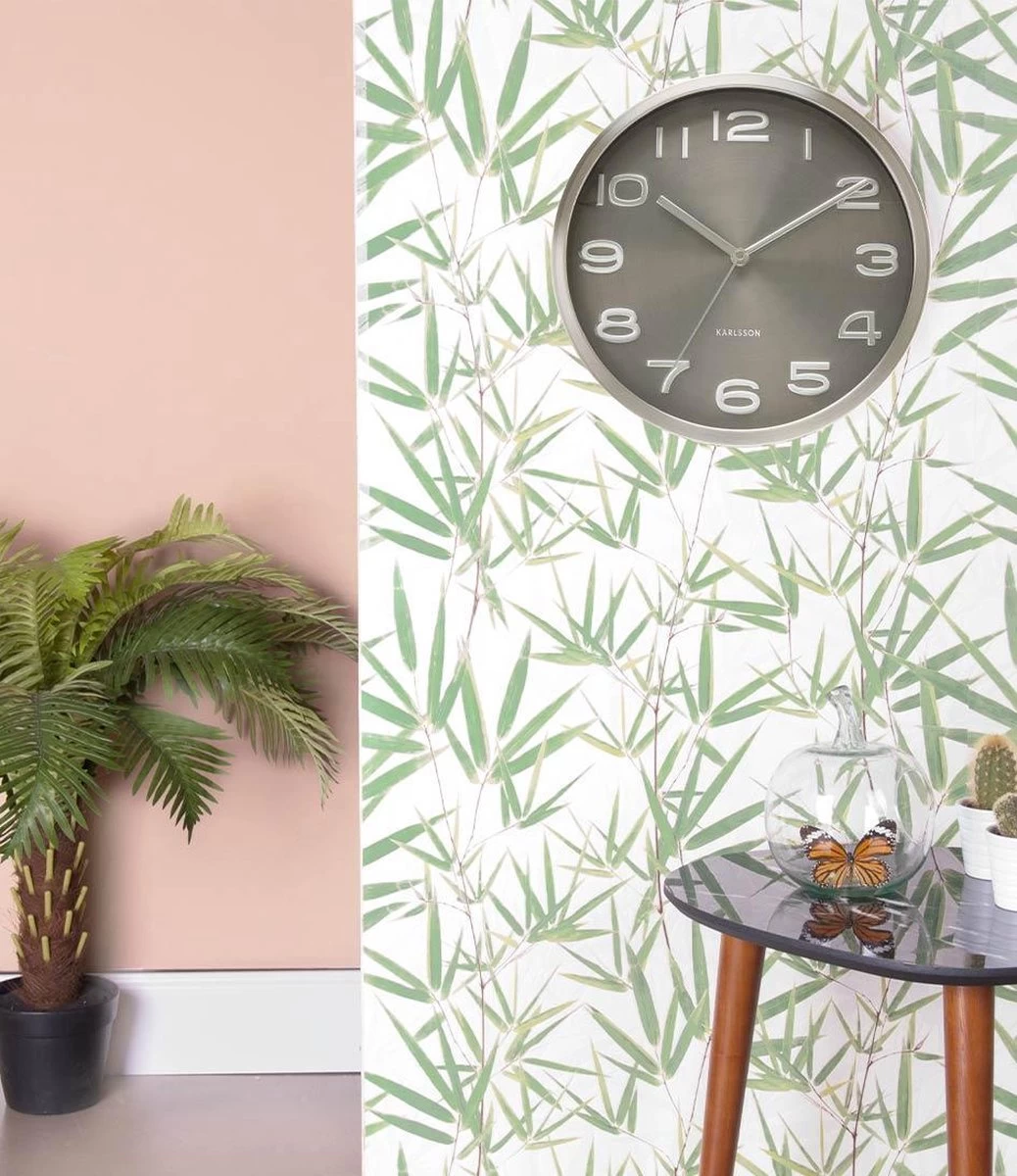 Karlsson - Maxie - Wandklok - Metaal - Diameter 29 Cm - Zwart 4 Karlsson - Maxie - Wandklok - Metaal - Diameter 29 Cm - Zwart - Afbeelding 2