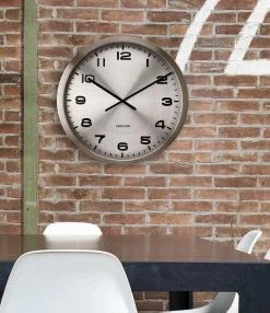 Karlsson Wandklok Maxie Staal - Gepolijst Alu - Ø50cm -Karlsson 1038x1200 33