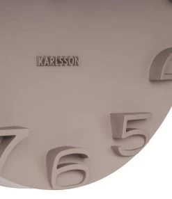 Karlsson Wandklok On The Edge - Warm Grijs Met Chromen Wijzers - Ø42cm -Karlsson 1038x1200 5