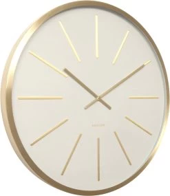 Karlsson Wandklok Maxiemus Station - Wit Met Goud -Karlsson 1039x1200 2