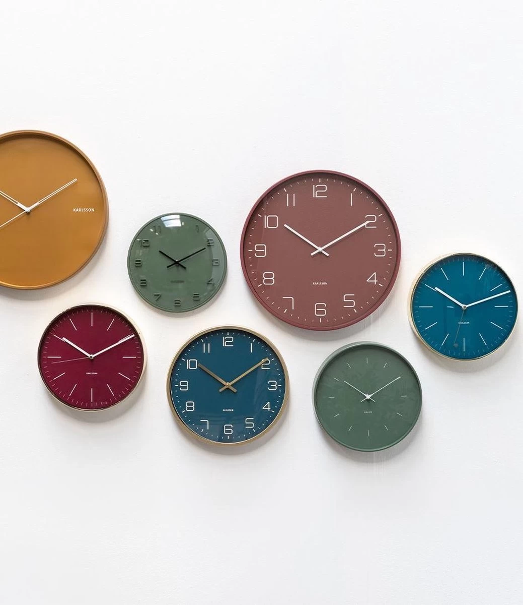 Karlsson Wandklok Lofty - IJzer Mat Warm Rood, - Ø40cm 10 Karlsson Wandklok Lofty - IJzer Mat Warm Rood, - Ø40cm - Afbeelding 8
