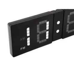 Karlsson - Wall Clock LED Look Flip Black -Karlsson 10468351
