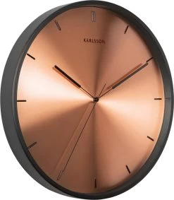 Karlsson Wall Clock Finesse Copper Dial, Black Case -Karlsson 1047x1200