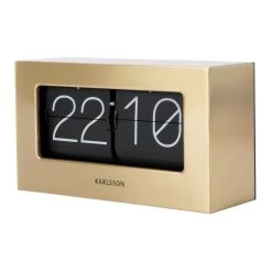 Karlsson Boxed Flip Tafelklok - Geborsteld Goud -Karlsson 10494993