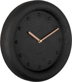 Karlsson Wandklok Petra - Polyresin - Zwart - Ø30cm -Karlsson 1055x1200