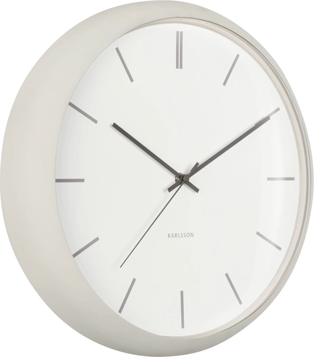 Karlsson Wandklok Nirvana Globe - Warmgrijs 4 Karlsson Wandklok Nirvana Globe - Warmgrijs - Afbeelding 2