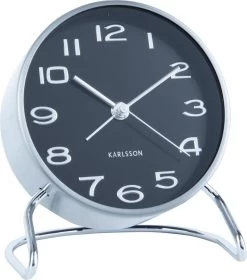 Karlsson Wekker Classical Numbers - Zwart - Ø9,5x11cm