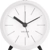 Karlsson - Wekker - Alarm Klok Button - Wit