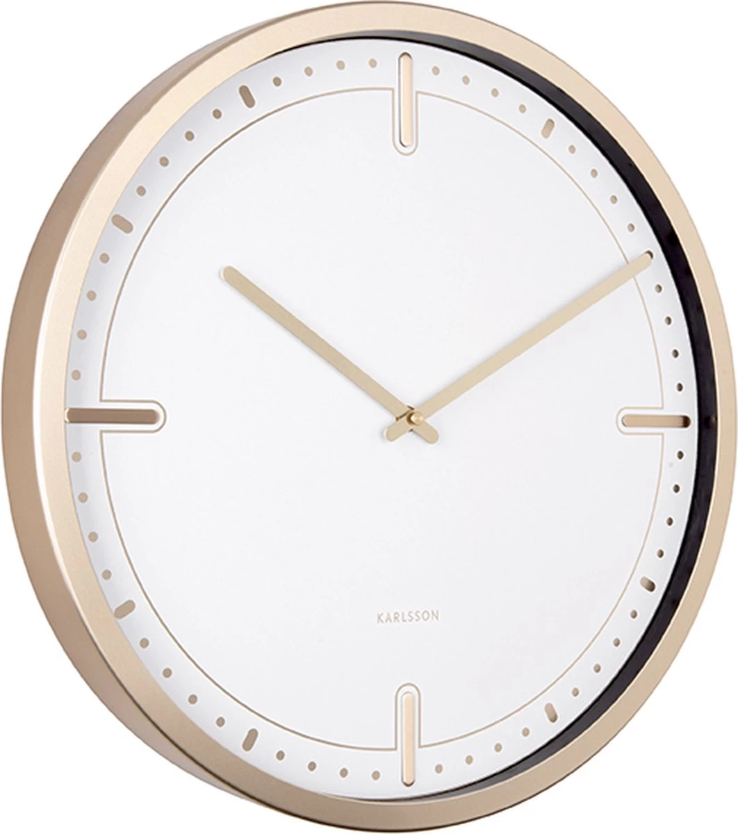 Karlsson Wandklok Dots & Batons - Wit - Ø42cm 5 Karlsson Wandklok Dots & Batons - Wit - Ø42cm - Afbeelding 3