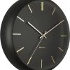 Karlsson Wandklok Globe - Zwart - Ø40cm 2 Karlsson Wandklok Globe - Zwart - Ø40cm -Karlsson 1063x1200