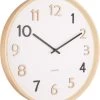 Karlsson Wandklok Pure Wood - Nerven Multicolour - Ø40cm -Karlsson 1064x1200 1