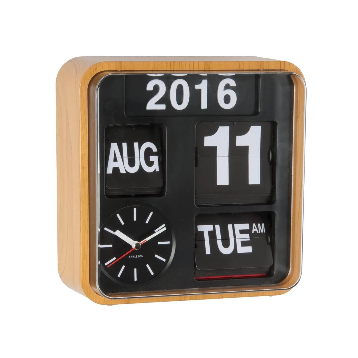 Karlsson Mini Flip Wandklok 24,5 X 24,5 Cm 3 Karlsson Mini Flip Wandklok 24,5 X 24,5 Cm