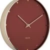Karlsson Wandklok Petite - Metaal Kleibruin Met Goud - Ø27cm -Karlsson 1067x1200 2