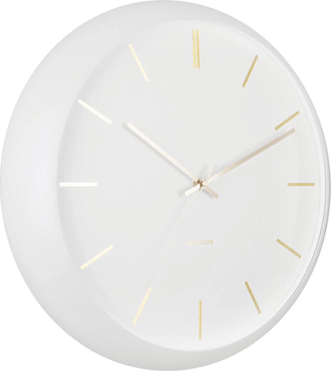 Karlsson Wandklok Globe - Wit - Ø40cm 10 Karlsson Wandklok Globe - Wit - Ø40cm - Afbeelding 8