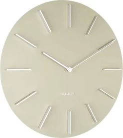 Karlsson Wandklok Discreet - Olijfgroen Met Zilver - Ø40cm 8 Karlsson Wandklok Discreet - Olijfgroen Met Zilver - Ø40cm -Karlsson 1070x1200 4