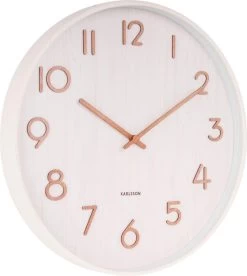 Karlsson Wandklok Pure - Wit Lindehout - Ø40cm -Karlsson 1073x1200 4