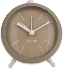 Karlsson - Wekker - Alarm Klok Button - Mosgroen