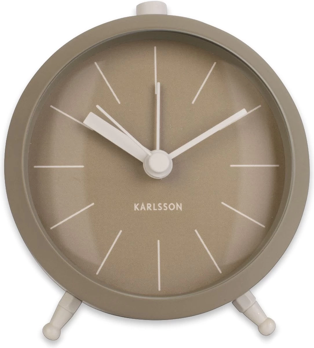 Karlsson - Wekker - Alarm Klok Button - Mosgroen 3 Karlsson - Wekker - Alarm Klok Button - Mosgroen