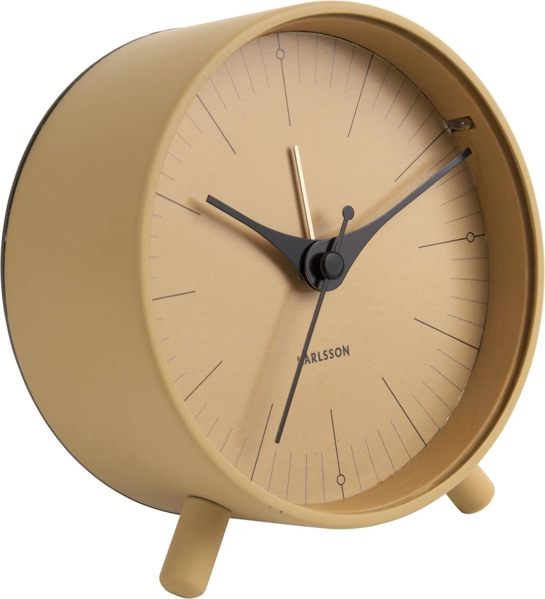 Karlsson Index - Wekker - Metaal - Mosterdgeel 9 Karlsson Index - Wekker - Metaal - Mosterdgeel - Afbeelding 7