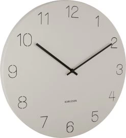 Karlsson Wandklok Charm - Gegraveerde Cijfers - Warm Grijs - Ø40cm -Karlsson 1097x1200 1