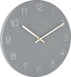 Karlsson Wandklok Charm - Gegraveerde Nummers - Muisgrijs - Ø35cm -Karlsson 1097x1200 3