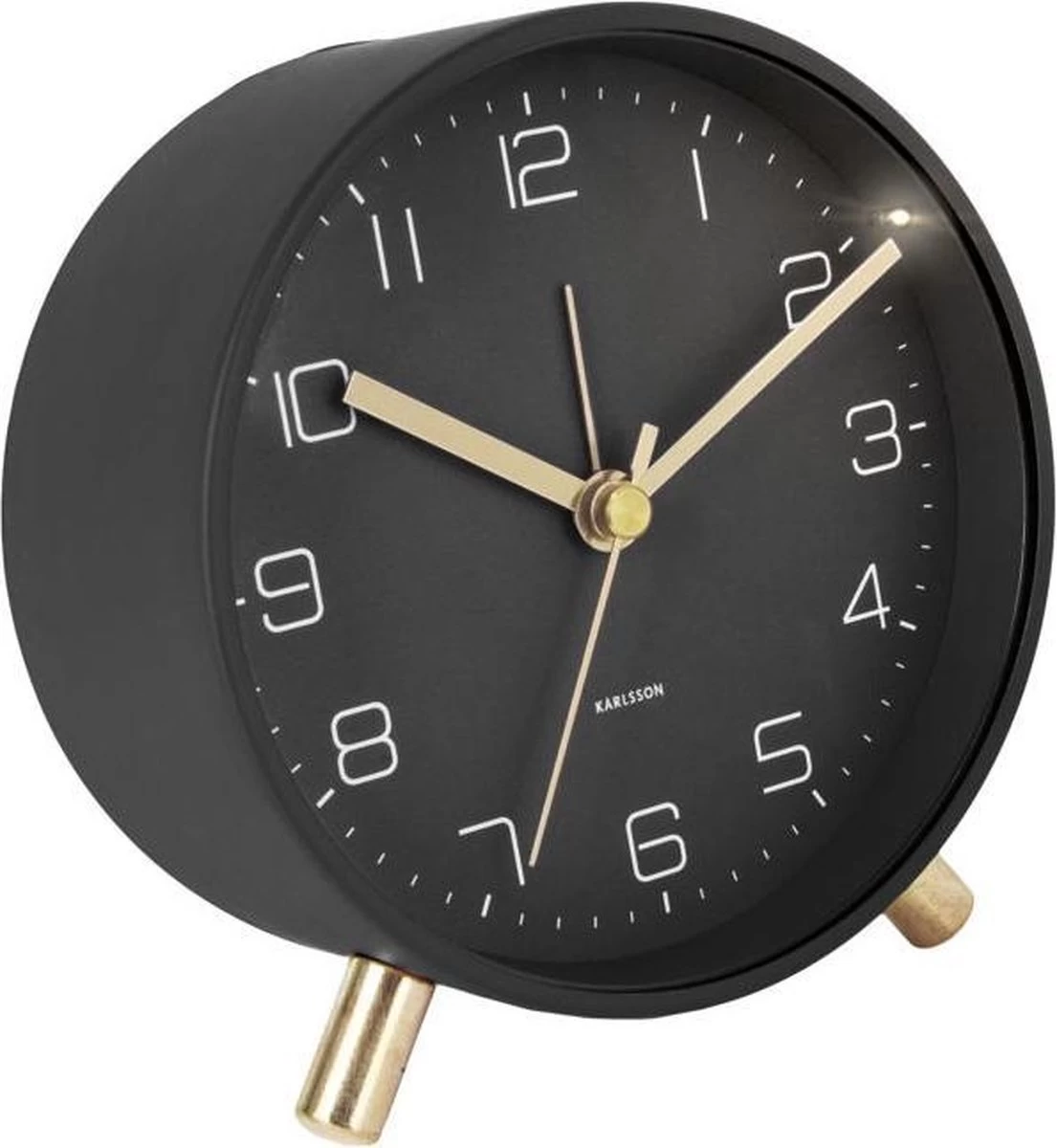 Karlsson Wekker Lofty Zwart - Staal - Ø 11cm 6 Karlsson Wekker Lofty Zwart - Staal - Ø 11cm - Afbeelding 4