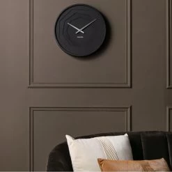 Karlsson Layered Origami Wandklok - Zwart -Karlsson 11130672