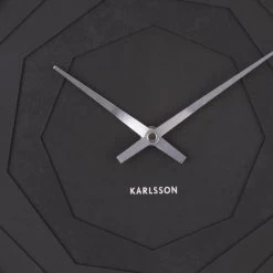 Karlsson Layered Origami Wandklok - Zwart -Karlsson 11130673