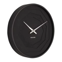 Karlsson Layered Origami Wandklok - Zwart -Karlsson 11130678