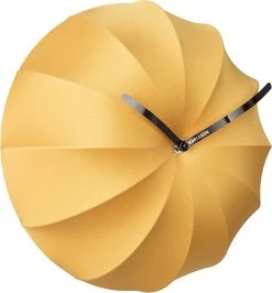 Karlsson Wandklok Stretch - Lycra Okergeel - Ø40cm