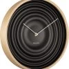 Karlsson Wall Clock Scandi Ribble Matt Black, Wood Case -Karlsson 1116x1200