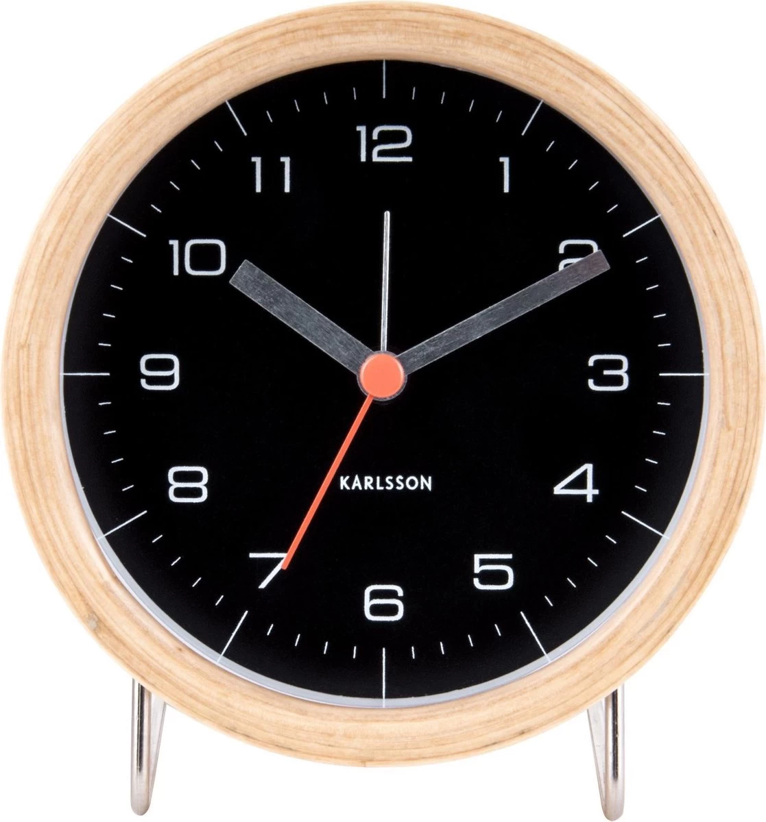 Karlsson Alarmklok - Innate - Zwart - Design Boxtel & Buijs 4 Karlsson Alarmklok - Innate - Zwart - Design Boxtel & Buijs - Afbeelding 2