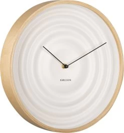 Karlsson Wandklok - Scandi Ribble - Mat - Wit - Houten Kast