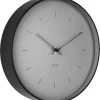 Karlsson Wandklok Butterfly Hands - Grijs - Ø27,5cm -Karlsson 1121x1200