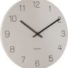 Karlsson Wandklok Charm - Gegraveerde Nummers - Warmgrijs - Ø35cm